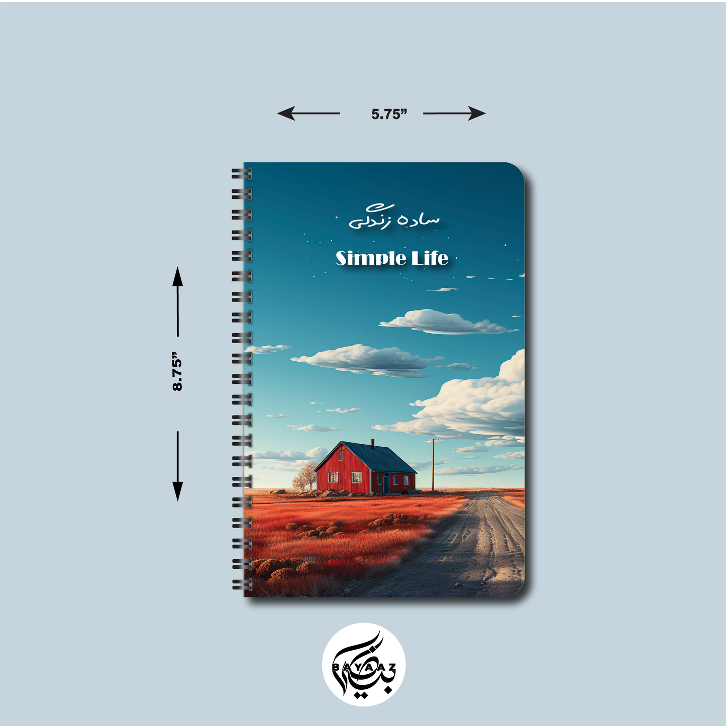 Simple Life | A5 Spiral Hardcover Notebook